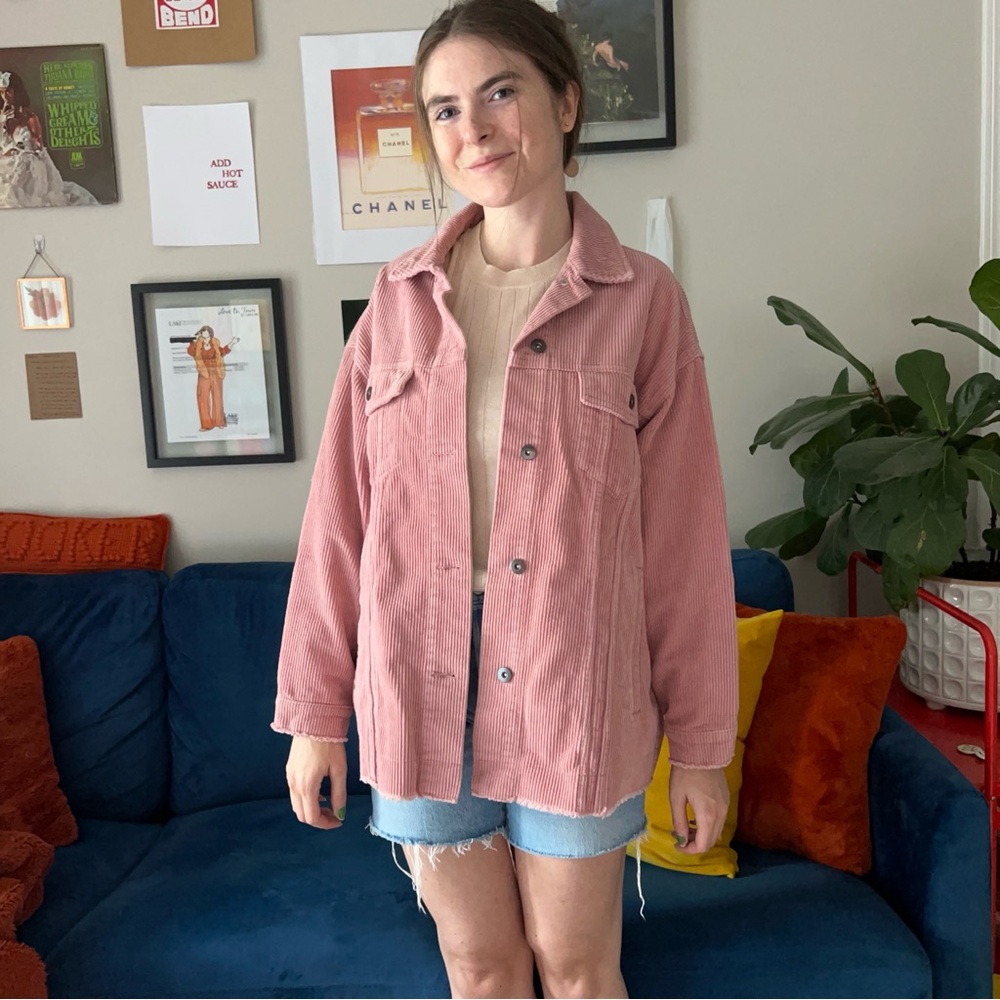Mauve corduroy Zara jacket